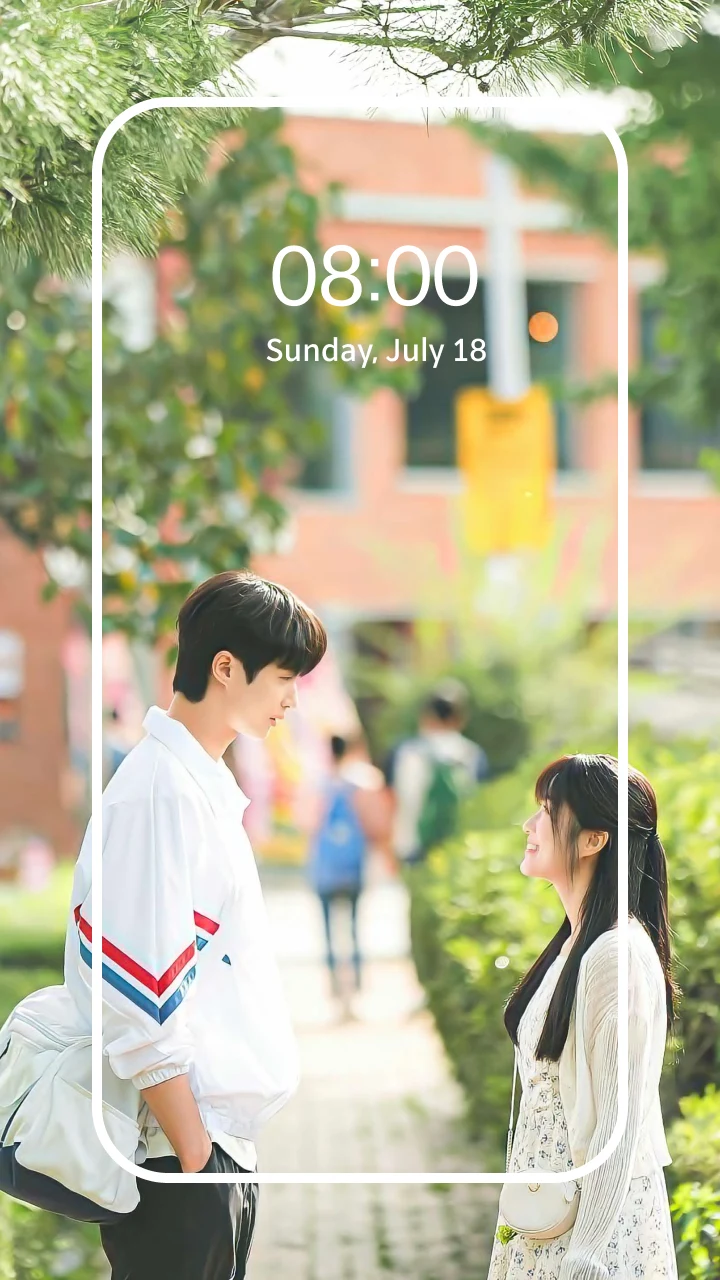Korea Drama Couple Wallpaper screenshot